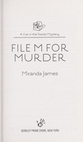File M for Murder Cover