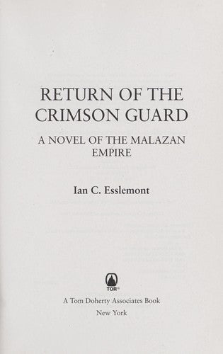 Return of the Crimson Guard Cover
