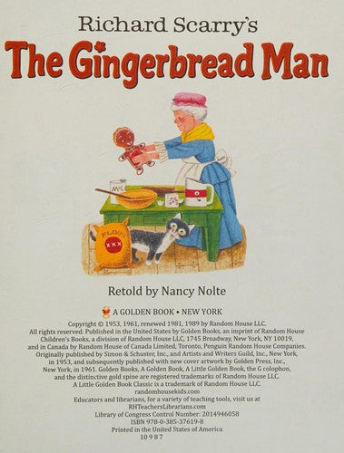 Richard Scarry's The Gingerbread Man Cover