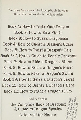 How to Train Your Dragon: How to Fight a Dragon's Fury Cover