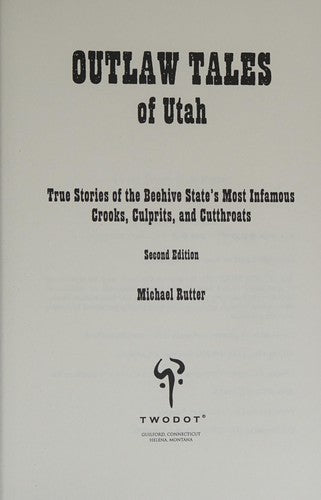 Outlaw Tales of Utah Cover