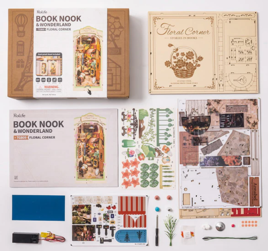 FLORAL CORNER BOOK NOOK