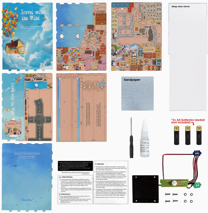 TRAVEL WITH THE WIND BOOK NOOK KIT