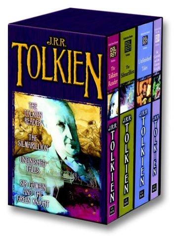 Tolkien Fantasy Tales Box Set (the Tolkien Reader, the Silmarillion, Unfinished Tales, Sir Gawain and the Green Knight) Cover