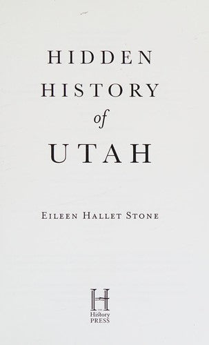 Hidden History of Utah Cover