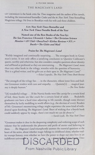Grossman, Lev  THE MAGICIANS (THE MAGICIANS #1)