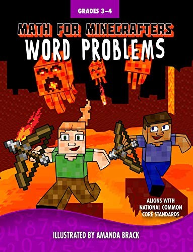 Math for Minecrafters Word Problems: Grades 3-4 Cover